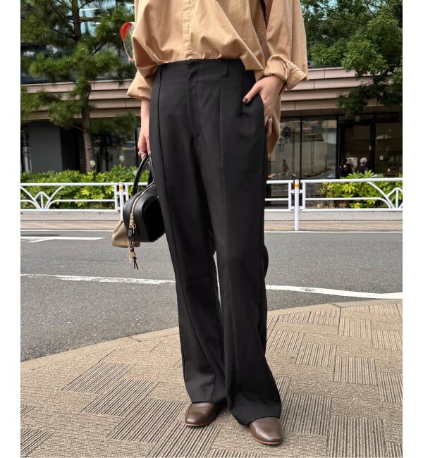 SLOBE IENA「《WEBのみ4サイズ展開》ウォッシャブルセミフレアパンツ」|その他|