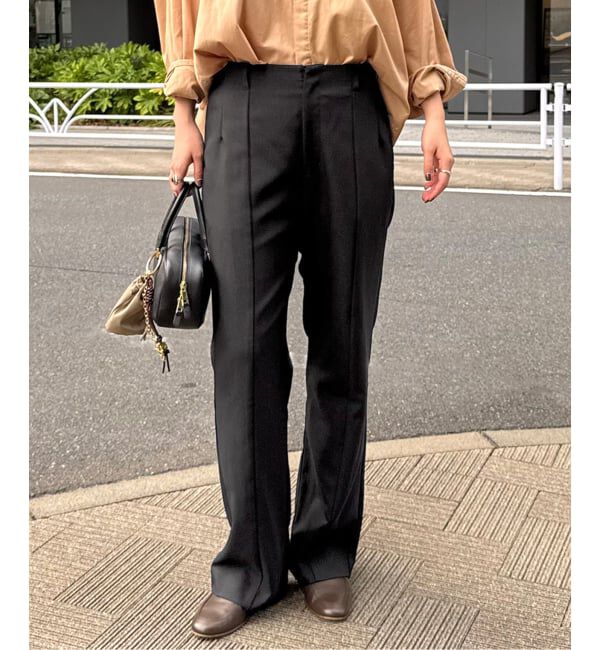 SLOBE IENA「《WEBのみ4サイズ展開》ウォッシャブルセミフレアパンツ」|その他|