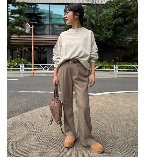 SLOBE IENA「《WEBのみ4サイズ展開》ウォッシャブルセミフレアパンツ」|その他|