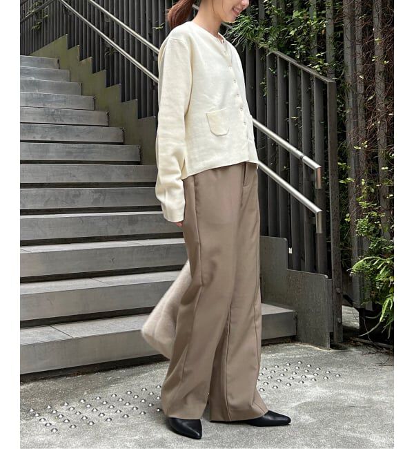 SLOBE IENA「《WEBのみ4サイズ展開》ウォッシャブルセミフレアパンツ」|その他|