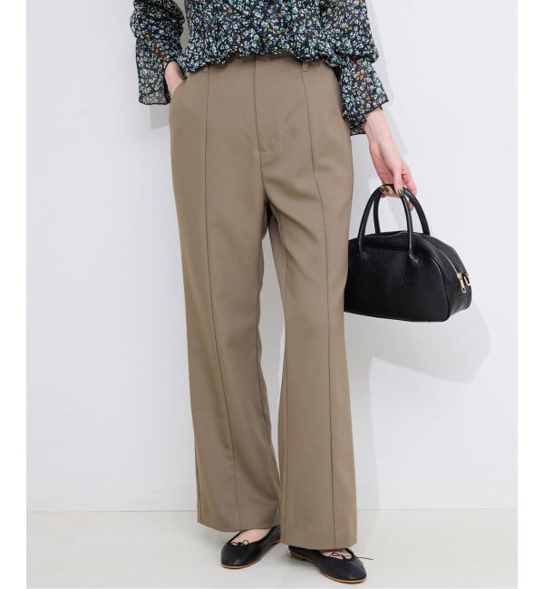 SLOBE IENA「《WEBのみ4サイズ展開》ウォッシャブルセミフレアパンツ」|その他|