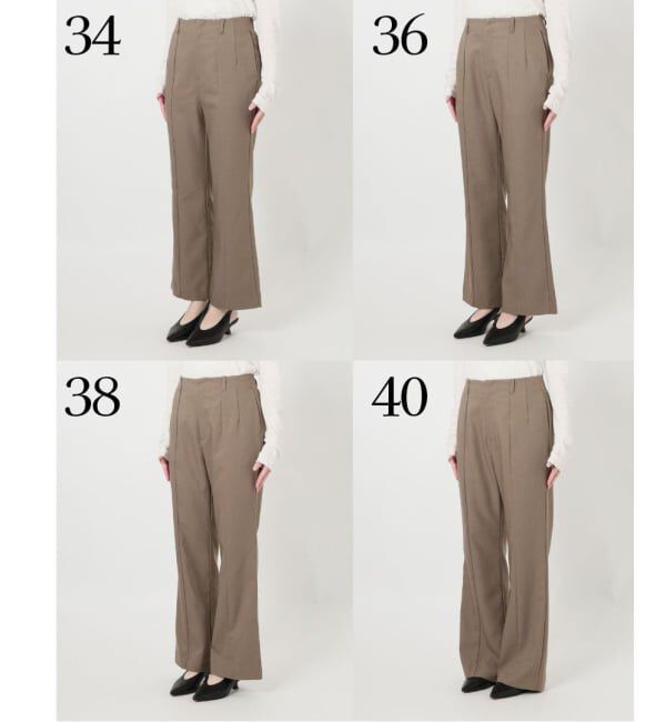 SLOBE IENA「《WEBのみ4サイズ展開》ウォッシャブルセミフレアパンツ」|その他|