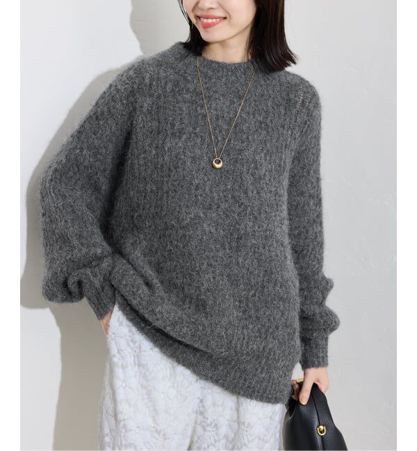 SLOBE IENA「アルパカ混BIG プルオーバー」|ニット・セーター|