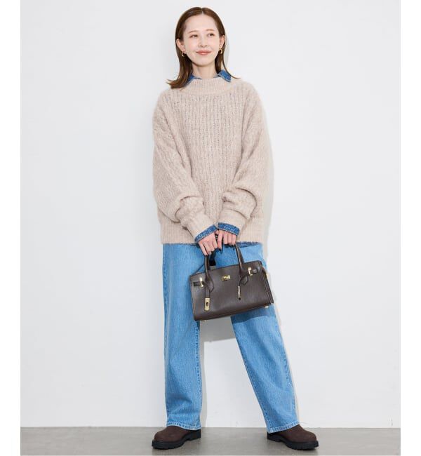 SLOBE IENA「アルパカ混BIG プルオーバー」|ニット・セーター|