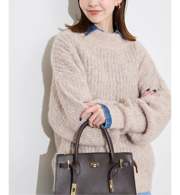 SLOBE IENA「アルパカ混BIG プルオーバー」|ニット・セーター|