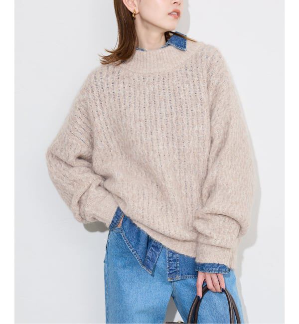 SLOBE IENA「アルパカ混BIG プルオーバー」|ニット・セーター|