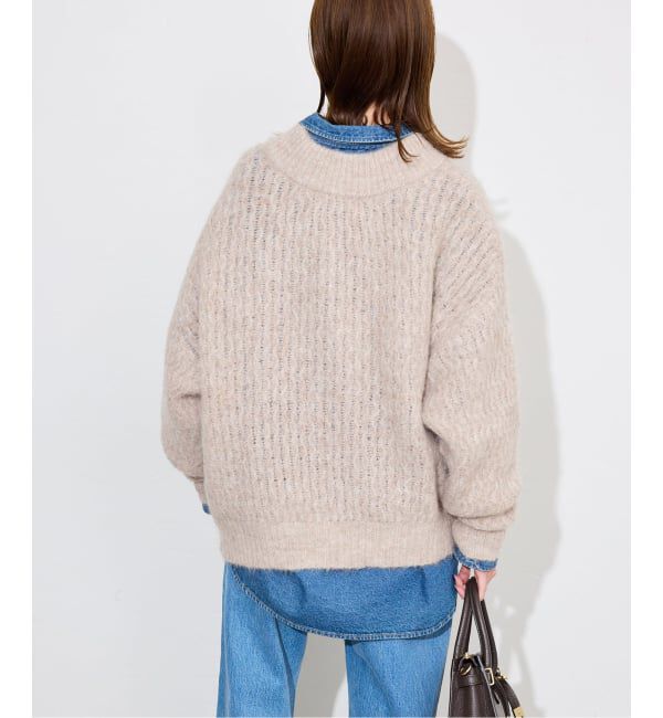 SLOBE IENA「アルパカ混BIG プルオーバー」|ニット・セーター|