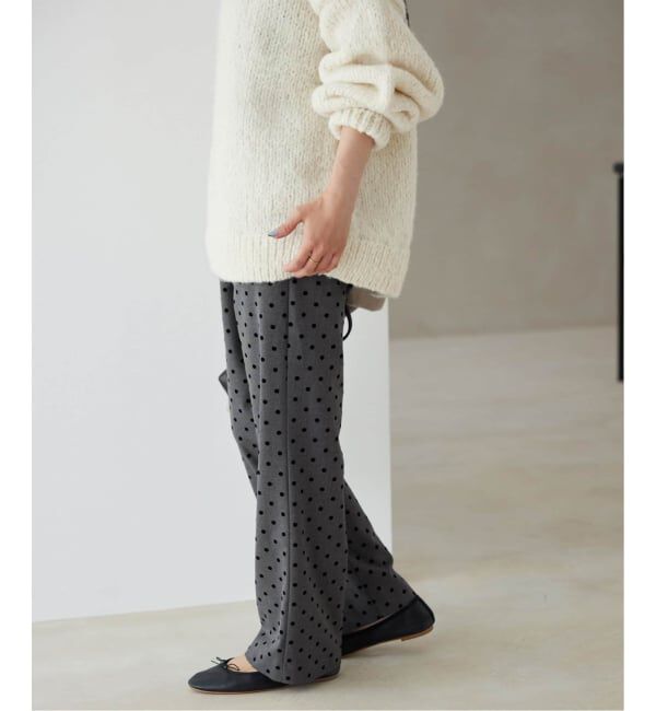 SLOBE IENA「《吸湿発熱/WEB限定/追加2》CIRCULATE WARM パンツ」|スラックス|