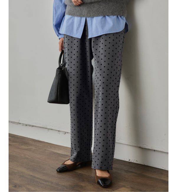 SLOBE IENA「《吸湿発熱/WEB限定/追加2》CIRCULATE WARM パンツ」|スラックス|