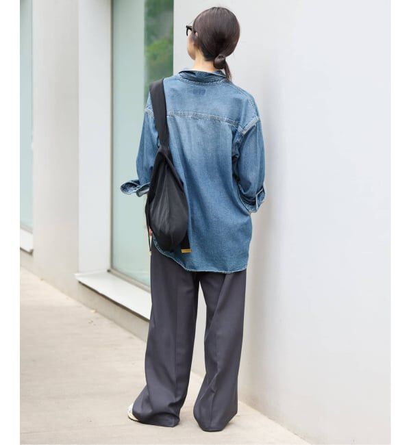 SLOBE IENA「《WEB限定/追加3》LE DENIM BDUデニムシャツ」|シャツ・ブラウス|