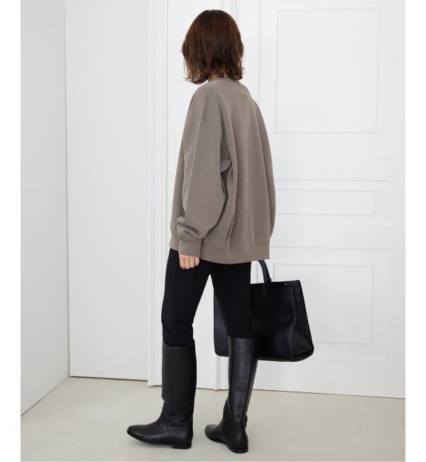 SLOBE IENA「《WEB限定/追加4》ダブルフェイスジャージースナップカーディガン」|カーディガン|