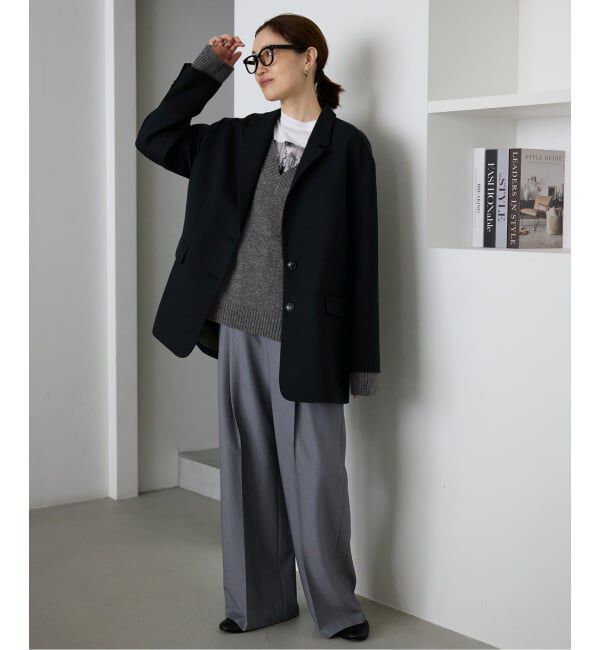 SLOBE IENA「Vネックルーズニットプルオーバー」|ニット・セーター|