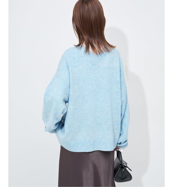 SLOBE IENA「Vネックルーズニットプルオーバー」|ニット・セーター|