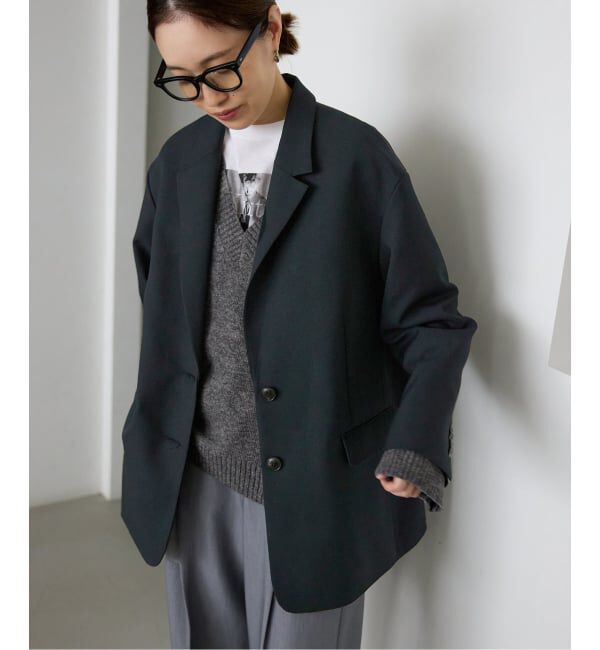 SLOBE IENA「Vネックルーズニットプルオーバー」|ニット・セーター|