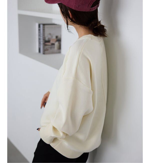 SLOBE IENA「《WEB限定/追加2》オーバーサイズ スウェットライクニット」|ニット・セーター|