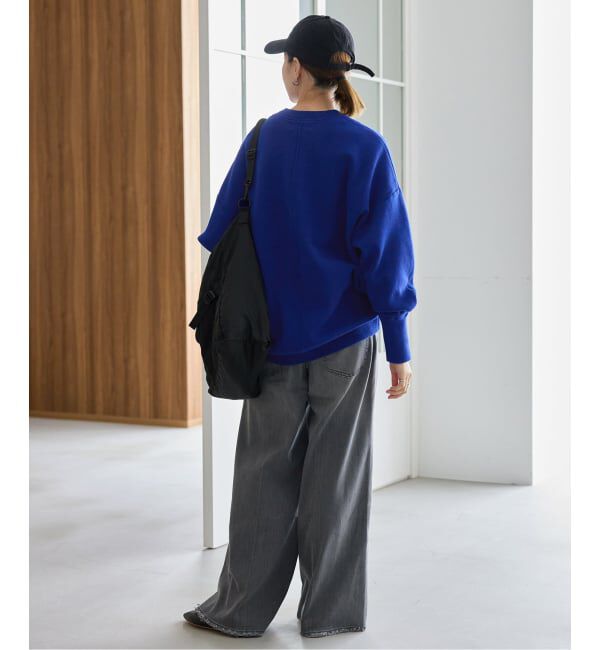 SLOBE IENA「《WEB限定/追加2》オーバーサイズ スウェットライクニット」|ニット・セーター|