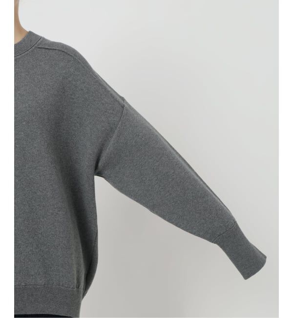 SLOBE IENA「《WEB限定/追加2》オーバーサイズ スウェットライクニット」|ニット・セーター|