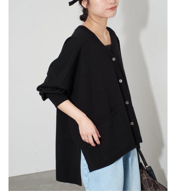 SLOBE IENA「《WEB限定/追加2》ウォッシャブルワイドシルエットカーディガン」|カーディガン|