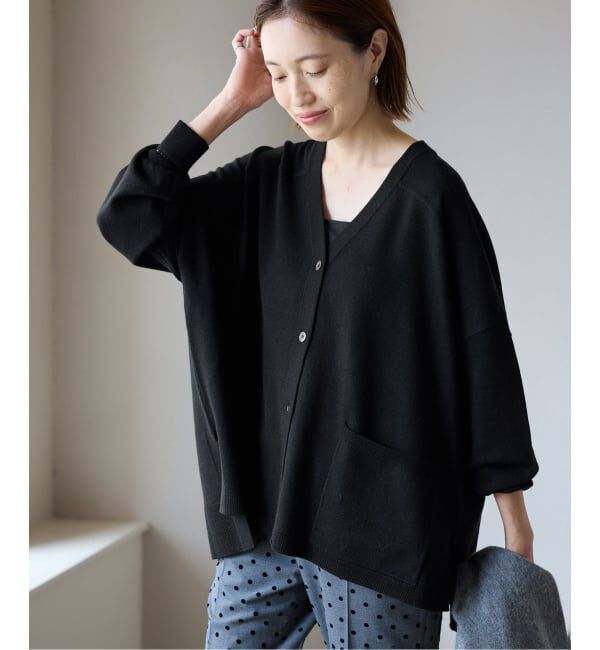 SLOBE IENA「《WEB限定/追加2》ウォッシャブルワイドシルエットカーディガン」|カーディガン|