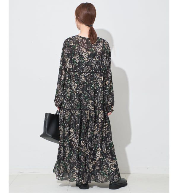 SLOBE IENA「《WEB限定/追加5》FLOWER PRINT ワンピース」|ワンピース|