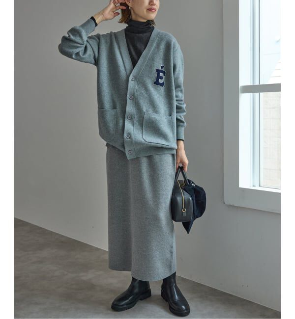 SLOBE IENA「【2枚セット】チェックジャンパースカート&times;タートルニットセット」|ワンピース|