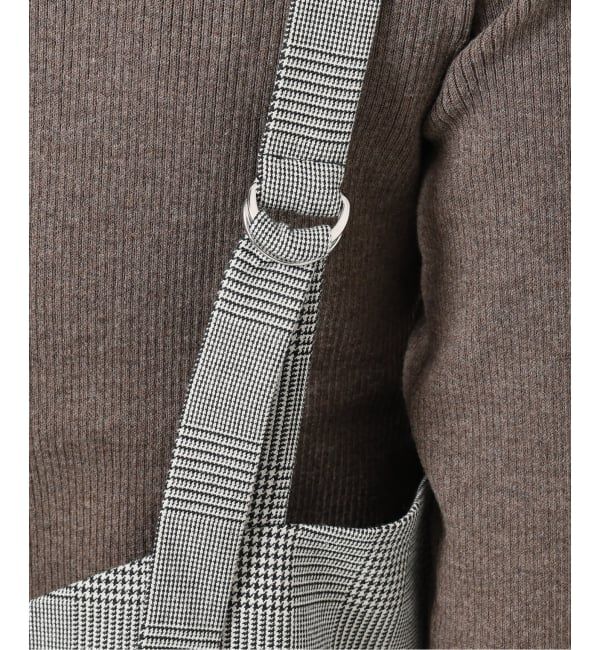 SLOBE IENA「【2枚セット】チェックジャンパースカート&times;タートルニットセット」|ワンピース|