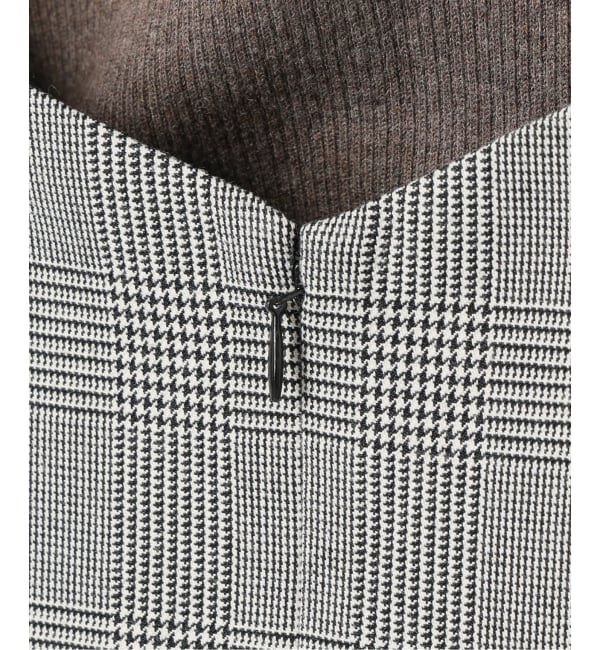 SLOBE IENA「【2枚セット】チェックジャンパースカート&times;タートルニットセット」|ワンピース|