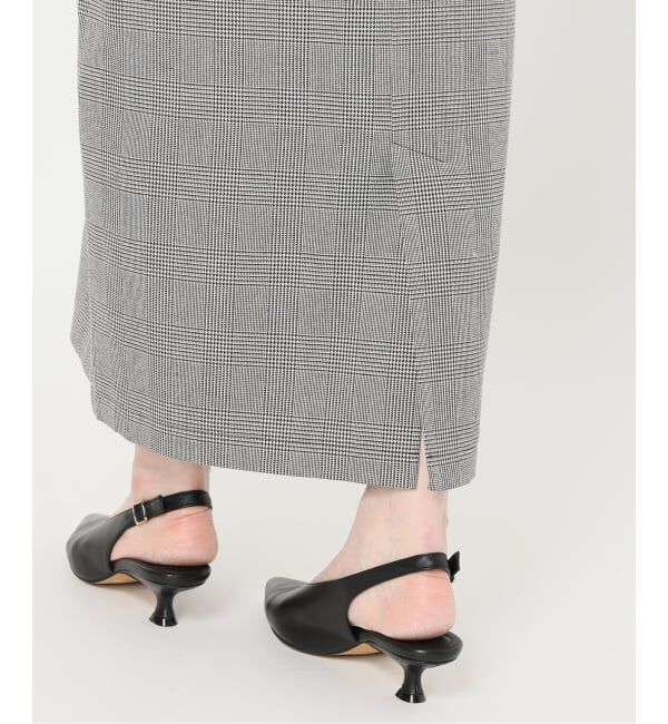 SLOBE IENA「【2枚セット】チェックジャンパースカート&times;タートルニットセット」|ワンピース|