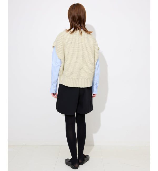 SLOBE IENA「畦編みコクーンニットベスト」|ベスト・ジレ|