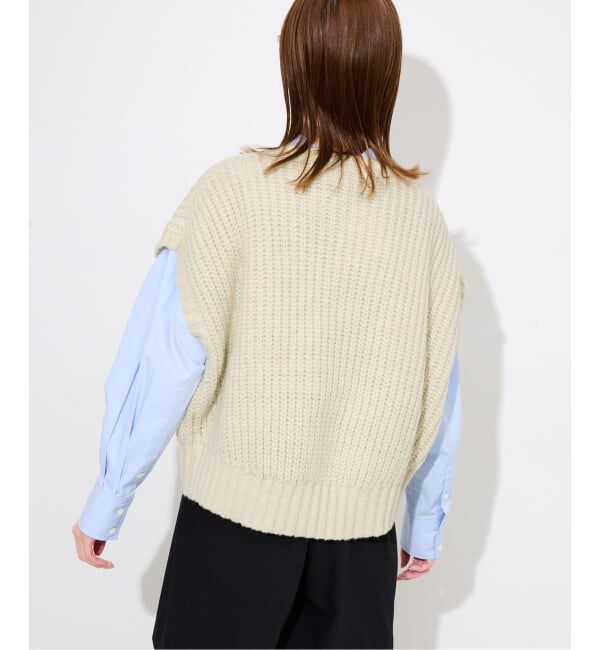 SLOBE IENA「畦編みコクーンニットベスト」|ベスト・ジレ|