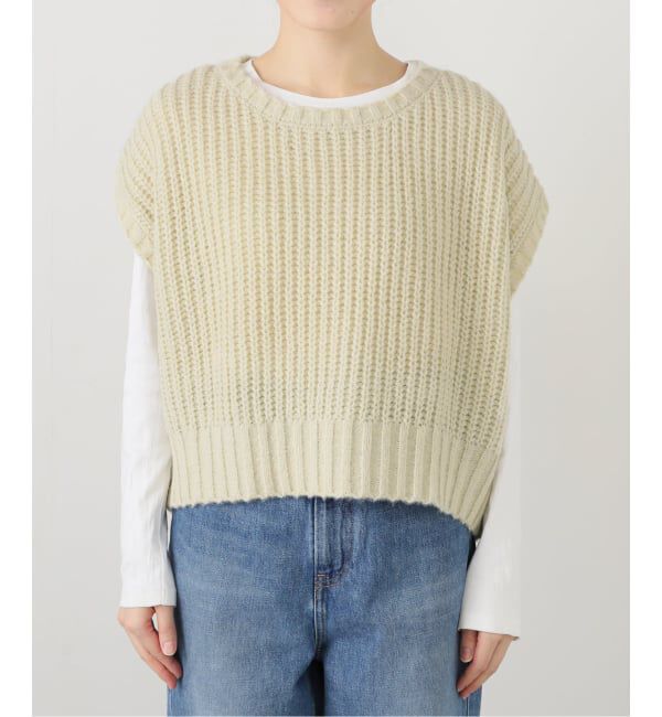 SLOBE IENA「畦編みコクーンニットベスト」|ベスト・ジレ|