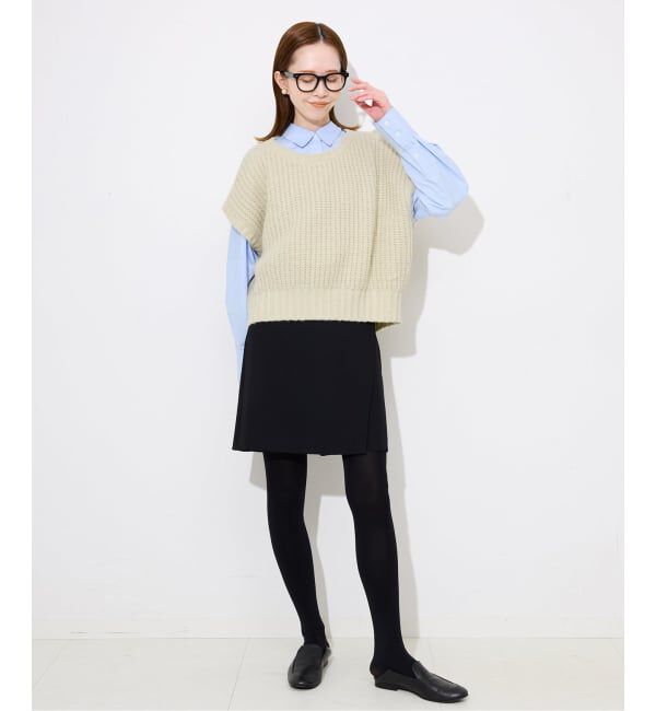 SLOBE IENA「畦編みコクーンニットベスト」|ベスト・ジレ|