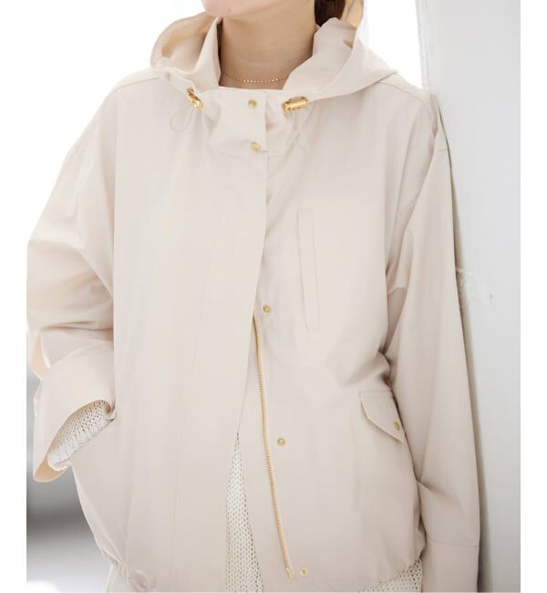 IENA「《予約》撥水フーディーブルゾン」|ブルゾン・スタジャン|