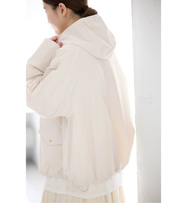 IENA「《予約》撥水フーディーブルゾン」|ブルゾン・スタジャン|