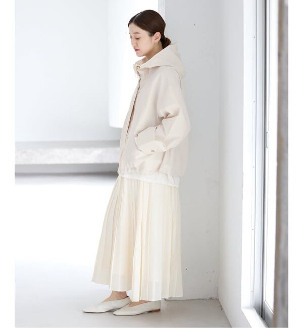 IENA「《予約》撥水フーディーブルゾン」|ブルゾン・スタジャン|