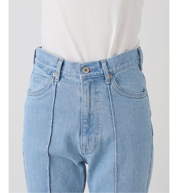 SLOBE IENA「LE DENIM PINNED FLARE LEG」|デニム|