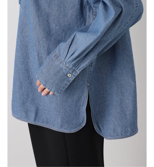 SLOBE IENA「LEDENIM BOSOM BOW トップス」|シャツ・ブラウス|