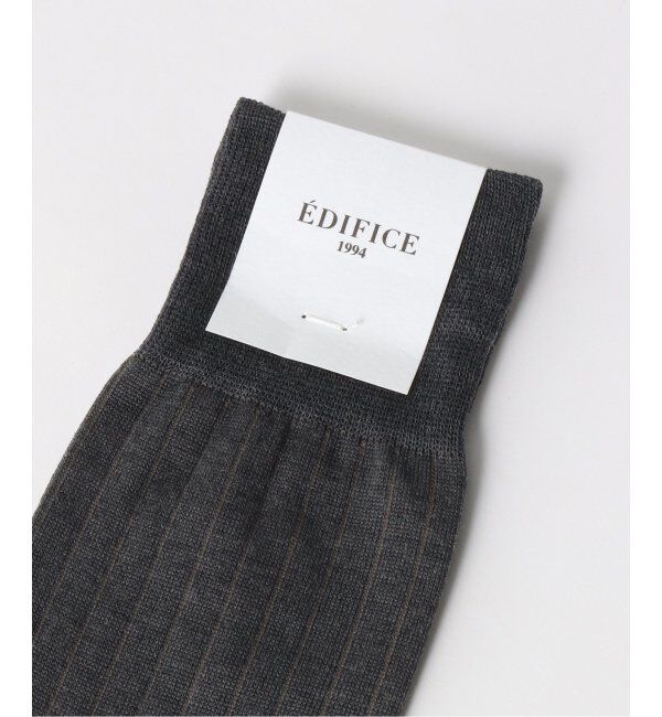 EDIFICE「フェイクリブ ソックス」|ソックス|