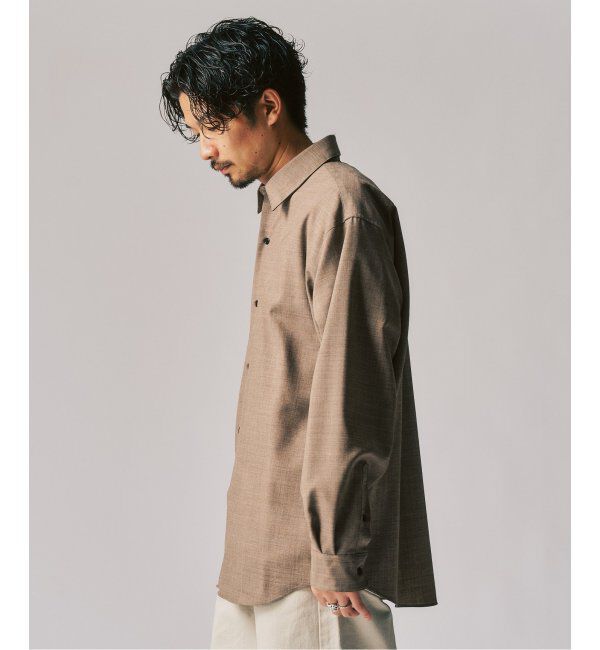 417 EDIFICE「LE JAPON Akita レギュラーウールシャツ」|シャツ・ブラウス|