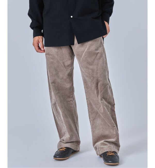 EDIFICE「コーデュロイ アーミー トラウザー」|スラックス|ベージュ A