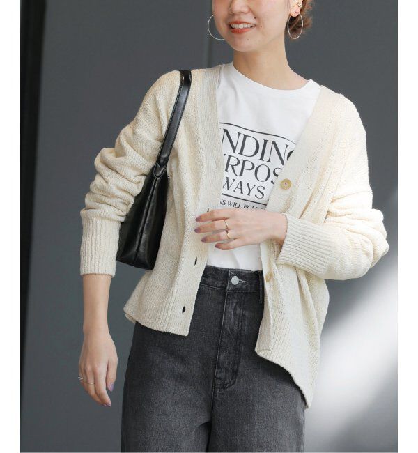 JOURNAL STANDARD relume「テープヤーンニュアンスVカーディガン」|カーディガン|