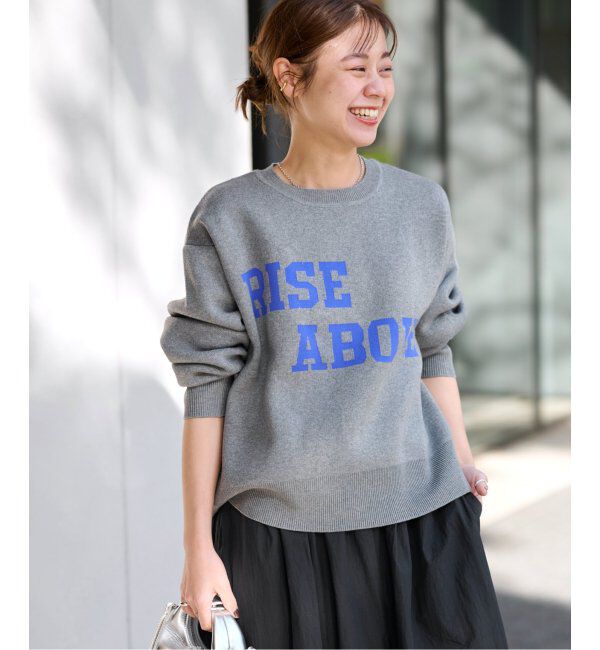 JOURNAL STANDARD relume「RISE ABOVEロゴニット」|ニット・セーター|グレー