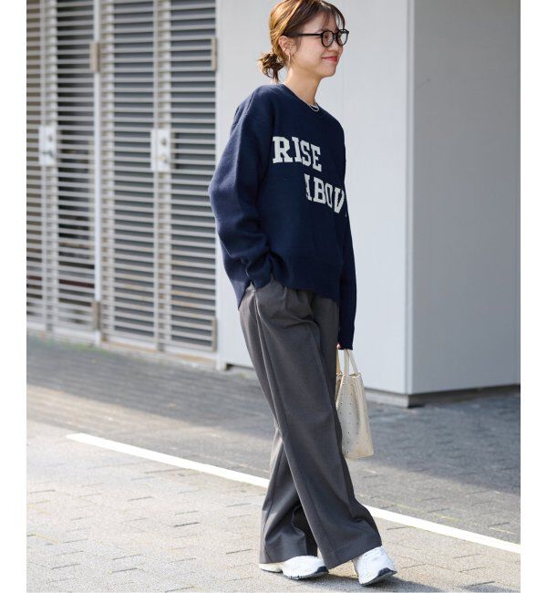 JOURNAL STANDARD relume「RISE ABOVEロゴニット」|ニット・セーター|