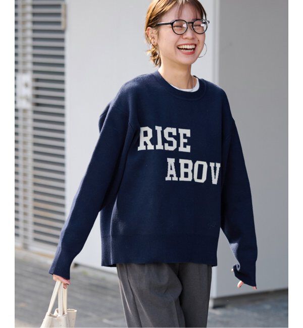 JOURNAL STANDARD relume「RISE ABOVEロゴニット」|ニット・セーター|