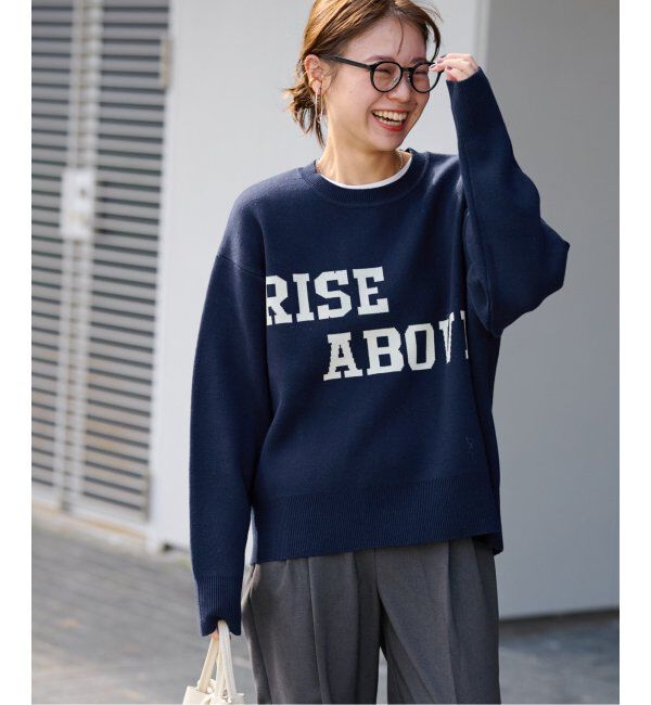 JOURNAL STANDARD relume「RISE ABOVEロゴニット」|ニット・セーター|