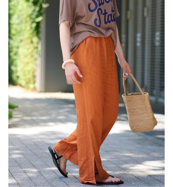 JOURNAL STANDARD relume「《追加》麻スリットイージーパンツ」|その他|
