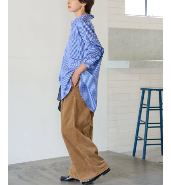 JOURNAL STANDARD relume「《追加 / 新色》ウォッシャブルコーデュロイタックワイドパンツ」|その他|