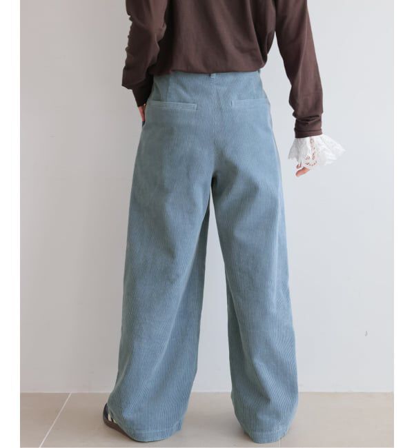 JOURNAL STANDARD relume「《追加 / 新色》ウォッシャブルコーデュロイタックワイドパンツ」|その他|