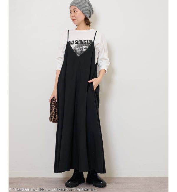 JOURNAL STANDARD relume「《WEB限定追加》ウォッシャブルブラッシュロングキャミワンピース」|ワンピース|
