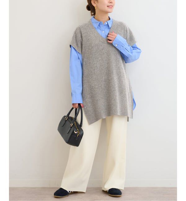 JOURNAL STANDARD relume「ウールカシミヤミックスポンチョベスト」|ベスト・ジレ|